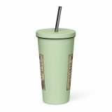 Bude Coastal Signboard - Insulated tumbler with a straw