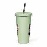 Clean Kitchen Dirty Mind - Insulated tumbler with a straw