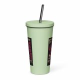 Neon District - Insulated tumbler with a straw
