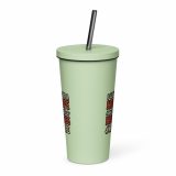 Hot Wife to Hot Mess - Insulated tumbler with a straw