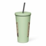 Bude Coastal Signboard - Insulated tumbler with a straw
