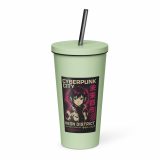 Neon District - Insulated tumbler with a straw