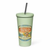Proper Job Energy - Insulated tumbler with a straw