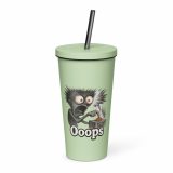 Ooops - Insulated tumbler with a straw