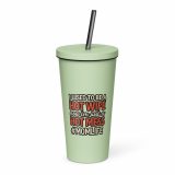 Hot Wife to Hot Mess - Insulated tumbler with a straw