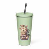 BAD INFLUENCE DOWN ERE - GOAT - Insulated tumbler with a straw