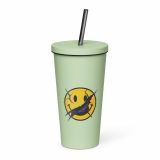 SMILE GLITCH - Insulated tumbler with a straw