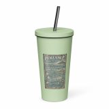 Penzance Coastal Signboard – Insulated Tumbler with a Straw mint 20oz left — Salt & Timber: Cornish Signs