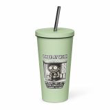 Eric - I Hide at Work - Insulated tumbler with a straw