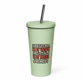 Hot Wife to Hot Mess - Insulated tumbler with a straw