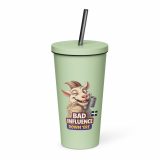 BAD INFLUENCE DOWN ERE - GOAT - Insulated tumbler with a straw