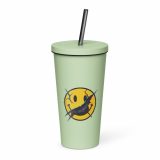 SMILE GLITCH - Insulated tumbler with a straw