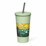 Harbour Light at Golden Bay - Insulated tumbler with a straw
