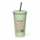 Bude Coastal Signboard - Insulated tumbler with a straw