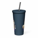 SORT YOURSELF OUT - HEN - Insulated tumbler with a straw