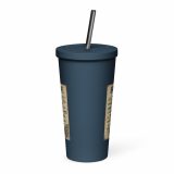Bude Coastal Signboard - Insulated tumbler with a straw