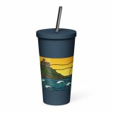 Golden Tide at St Michael’s Mount - Insulated tumbler with a straw