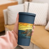 Beacon of the Western Cliffs - Insulated tumbler with a straw