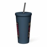 Neon District - Insulated tumbler with a straw