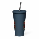 Hot Wife to Hot Mess - Insulated tumbler with a straw