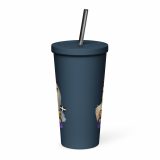 SORT YOURSELF OUT - HEN - Insulated tumbler with a straw