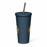 SMILE GLITCH - Insulated tumbler with a straw
