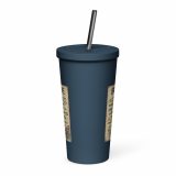 Bude Coastal Signboard - Insulated tumbler with a straw