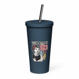 Clean Kitchen Dirty Mind - Insulated tumbler with a straw