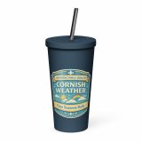 Unpredictable Quality – Cornish Weather - Insulated tumbler with a straw