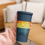 Beacon of the Western Cliffs - Insulated tumbler with a straw