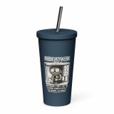 Eric - I Hide at Work - Insulated tumbler with a straw