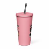 Clean Kitchen Dirty Mind - Insulated tumbler with a straw