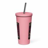 Neon District - Insulated tumbler with a straw