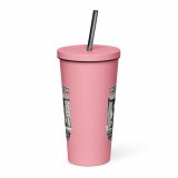 Eric - I Hide at Work - Insulated tumbler with a straw