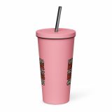 Hot Wife to Hot Mess - Insulated tumbler with a straw