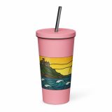 Golden Tide at St Michael’s Mount - Insulated tumbler with a straw