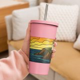 Beacon of the Western Cliffs - Insulated tumbler with a straw