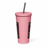 Neon District - Insulated tumbler with a straw