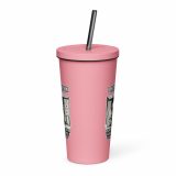 Eric - I Hide at Work - Insulated tumbler with a straw