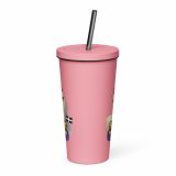 SORT YOURSELF OUT - HEN - Insulated tumbler with a straw