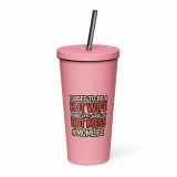 Hot Wife to Hot Mess - Insulated tumbler with a straw