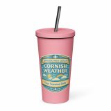Unpredictable Quality – Cornish Weather - Insulated tumbler with a straw