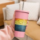 Beacon of the Western Cliffs - Insulated tumbler with a straw