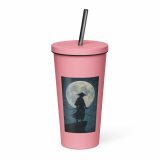 Moonlit Ronin - Insulated tumbler with a straw