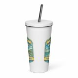 Coastal Calm - Insulated tumbler with a straw