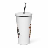 BAD INFLUENCE DOWN ERE - GOAT - Insulated tumbler with a straw