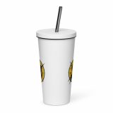 SMILE GLITCH - Insulated tumbler with a straw