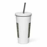 Penzance Coastal Signboard – Insulated Tumbler with a Straw white 20oz back — Salt & Timber: Cornish Signs