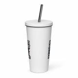 Im Not a Robot - Insulated tumbler with a straw