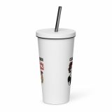 Clean Kitchen Dirty Mind - Insulated tumbler with a straw